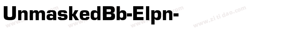 UnmaskedBb-Elpn字体转换