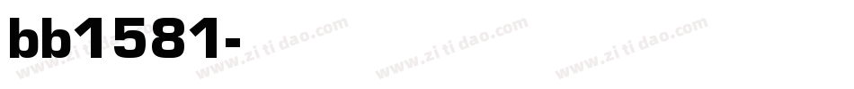 bb1581字体转换