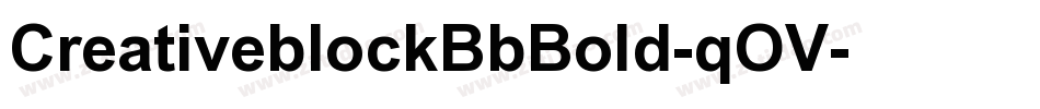 CreativeblockBbBold-qOV字体转换