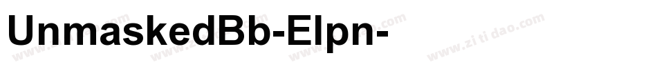 UnmaskedBb-Elpn字体转换