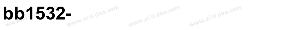 bb1532字体转换