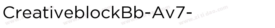CreativeblockBb-Av7字体转换