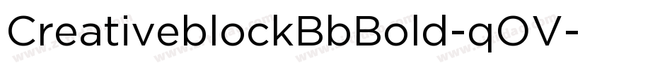 CreativeblockBbBold-qOV字体转换