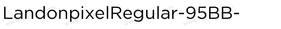 LandonpixelRegular-95BB字体转换