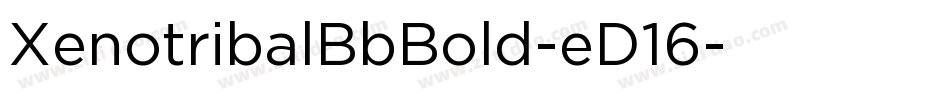 XenotribalBbBold-eD16字体转换