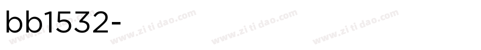 bb1532字体转换