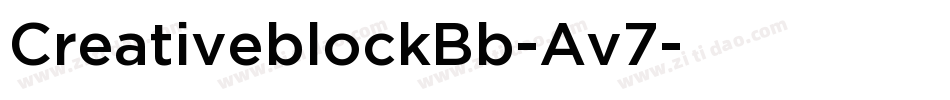 CreativeblockBb-Av7字体转换