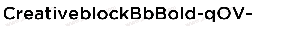 CreativeblockBbBold-qOV字体转换