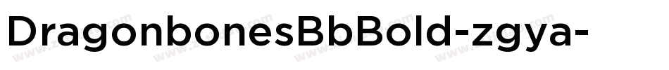 DragonbonesBbBold-zgya字体转换