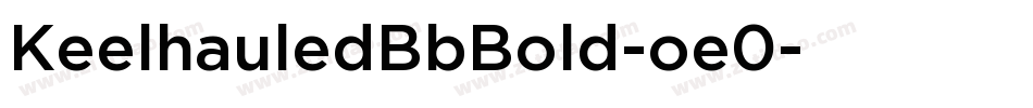 KeelhauledBbBold-oe0字体转换