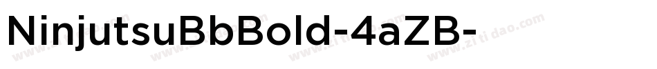 NinjutsuBbBold-4aZB字体转换