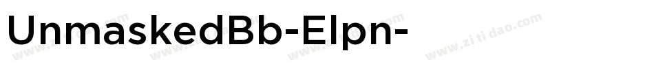UnmaskedBb-Elpn字体转换