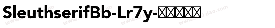 SleuthserifBb-Lr7y字体转换
