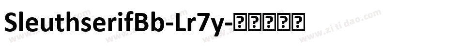 SleuthserifBb-Lr7y字体转换