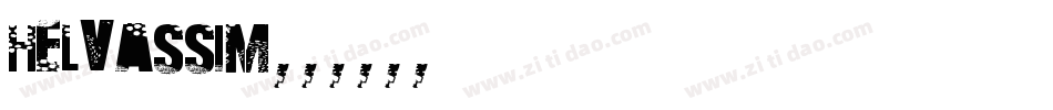 helvassim字体转换