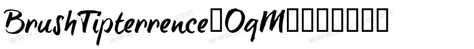 BrushTipterrence-OqM6字体转换