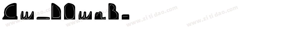 CW_DOWNB字体转换