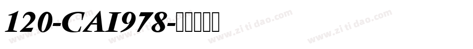 120-CAI978字体转换
