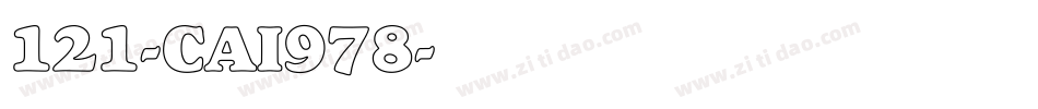 121-CAI978字体转换
