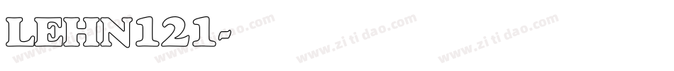 LEHN121字体转换