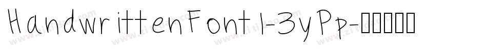 HandwrittenFont1-3yPp字体转换