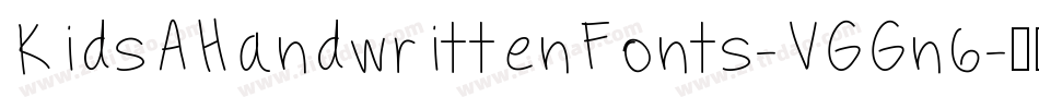 KidsAHandwrittenFonts-VGGn6字体转换