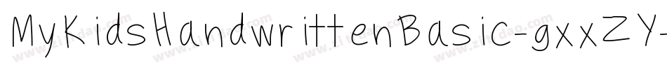 MyKidsHandwrittenBasic-gxxZY字体转换