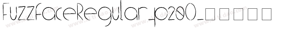 FuzzfaceRegular-p20O字体转换