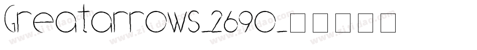Greatarrows-269o字体转换