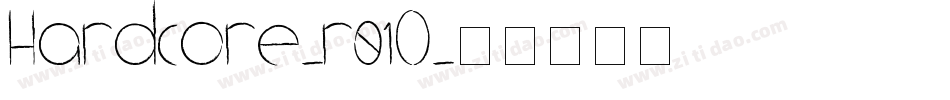 Hardcore-r01O字体转换