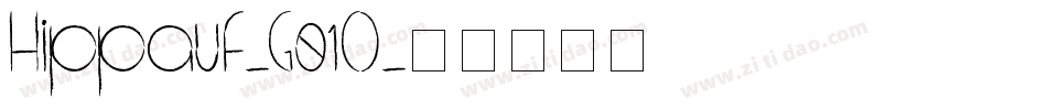Hippauf-G01O字体转换