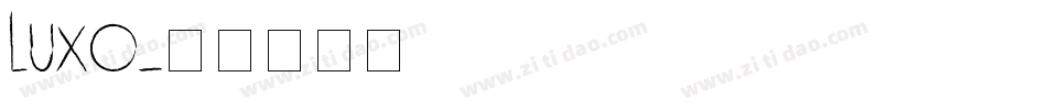Luxo字体转换