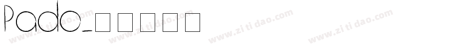 Pado字体转换