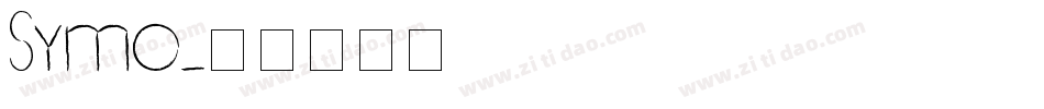 Symo字体转换