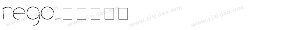 rego字体转换
