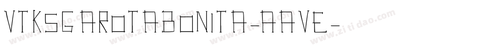 VtksGarotaBonita-aAvE字体转换