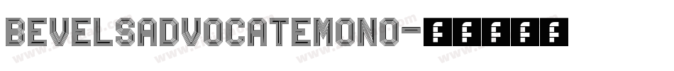 bevelsadvocatemono字体转换