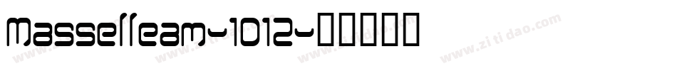 Masselleam-1D12字体转换