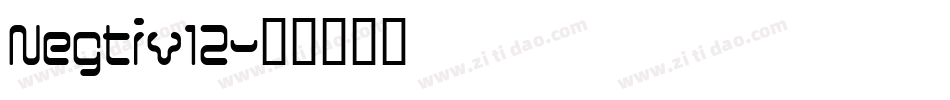 Negtiv12字体转换