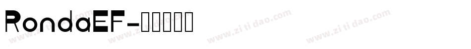 RondaEF字体转换