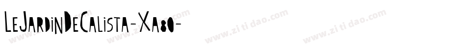 LeJardinDeCalista-Xa8o字体转换