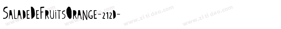 SaladeDeFruitsOrange-212d字体转换