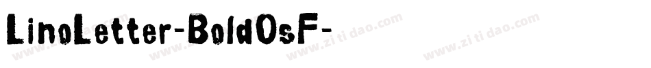 LinoLetter-BoldOsF字体转换