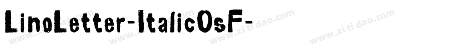 LinoLetter-ItalicOsF字体转换
