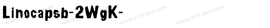 Linocapsb-2WgK字体转换