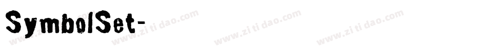 SymbolSet字体转换
