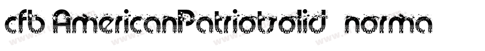 Cfb1AmericanPatriotSolid2Normal-D6Lm字体转换