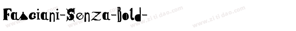 Fasciani-Senza-Bold字体转换