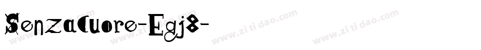 SenzaCuore-Egj8字体转换