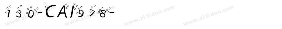 130-CAI978字体转换